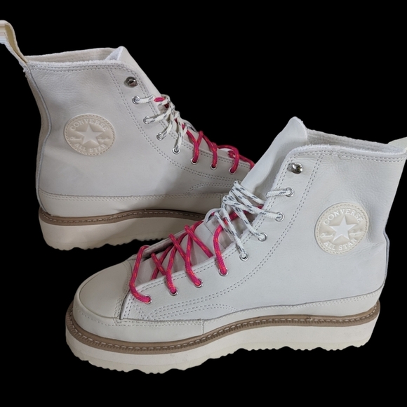 CONVERSE Chuck Taylor Crafted Leather Terrain Boots Sz .men 8.5...Women 10 - Picture 2 of 10